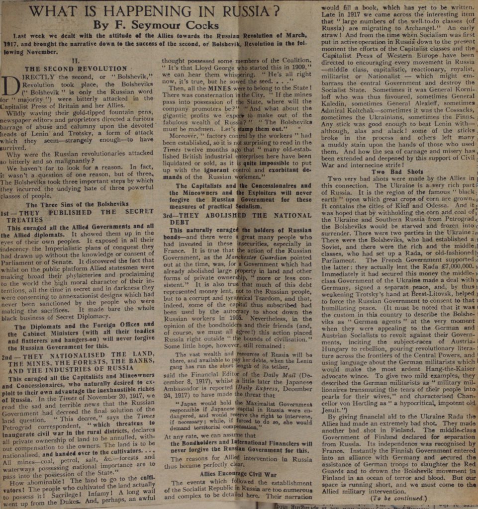 Herald 18.1.19 What is happening in Russia