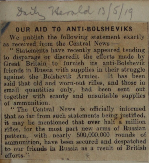 Our Aid To Anti-Bolshevics