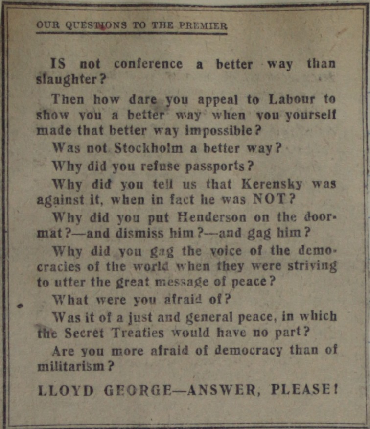 Our Questions to the Premier Page 2 Article 1